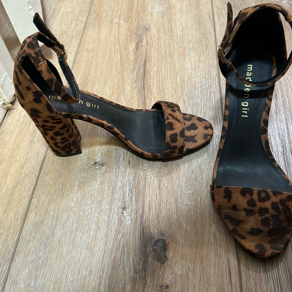 Leopard print heels